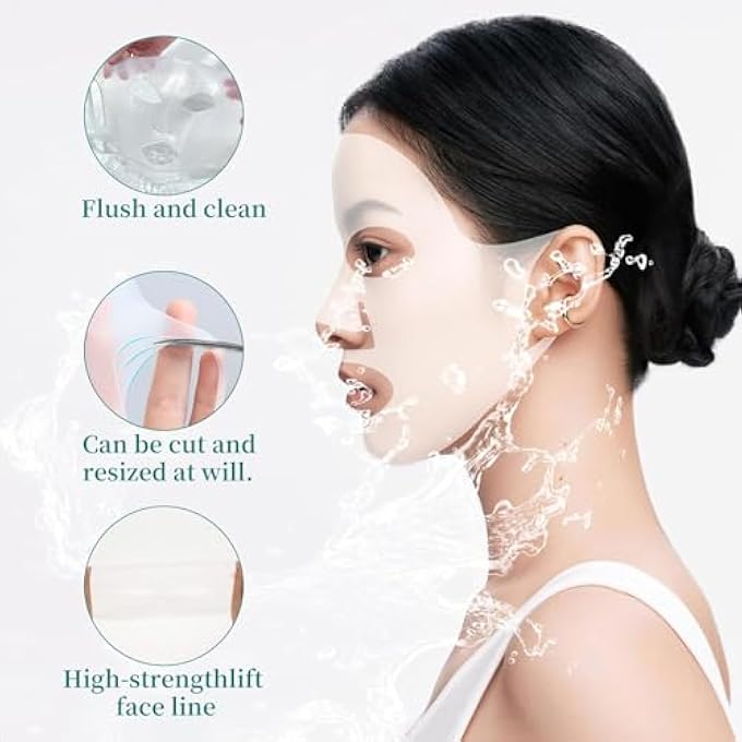 nalaina 5 PCS SILICONE FACE MASK COVER, SILICONE MOISTURIZING MASK, 3D HANGING EAR FACIAL MASKS HOLDER, REUSABLE FACIAL STEAM MOISTURIZING MASK, FACE CARE TOOL - Image 2